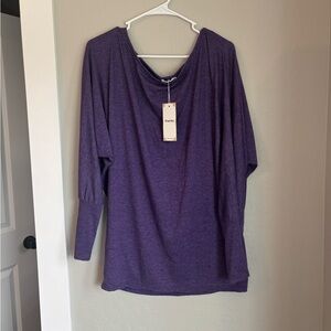 Poet Sky Purple Long Sleeve Women's Top